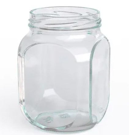 Glass jar 0.5l TO82 Square